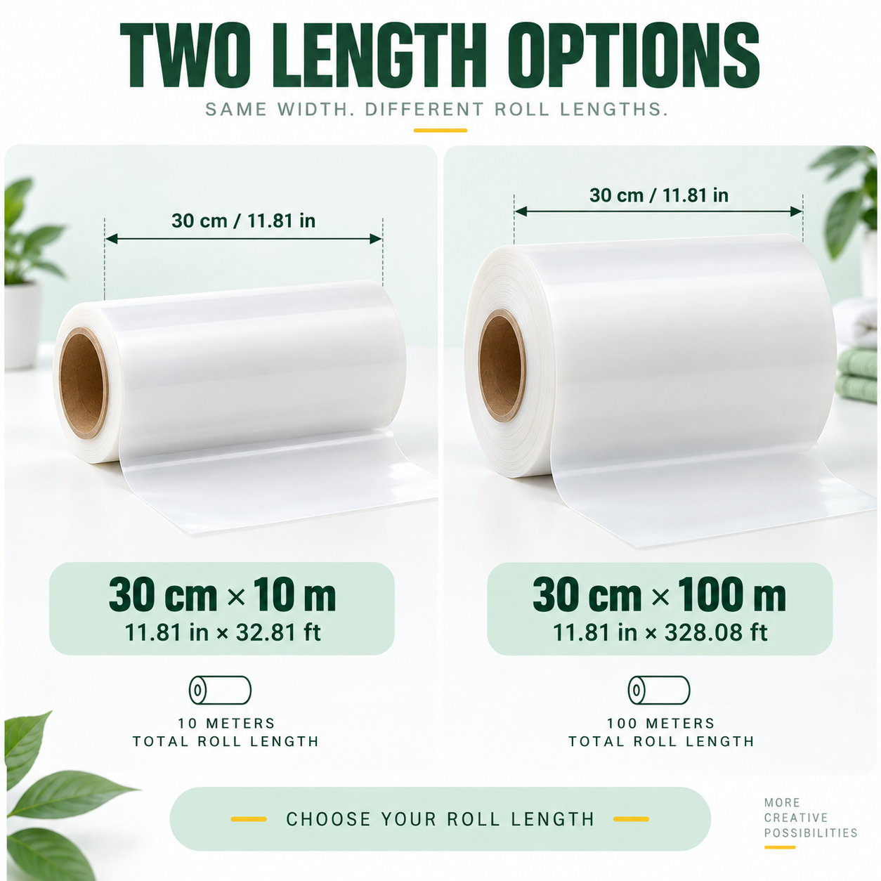 DTF PET Transfer Film Roll – 30 cm Wide, 10 m / 100 m — photo 2