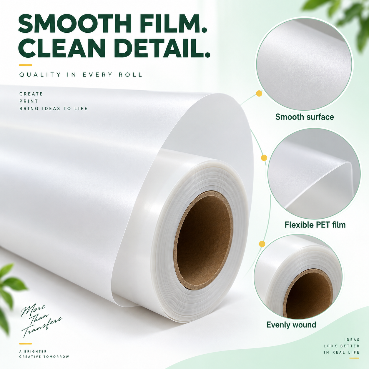 DTF PET Transfer Film Roll – 30 cm Wide, 10 m / 100 m — photo 3
