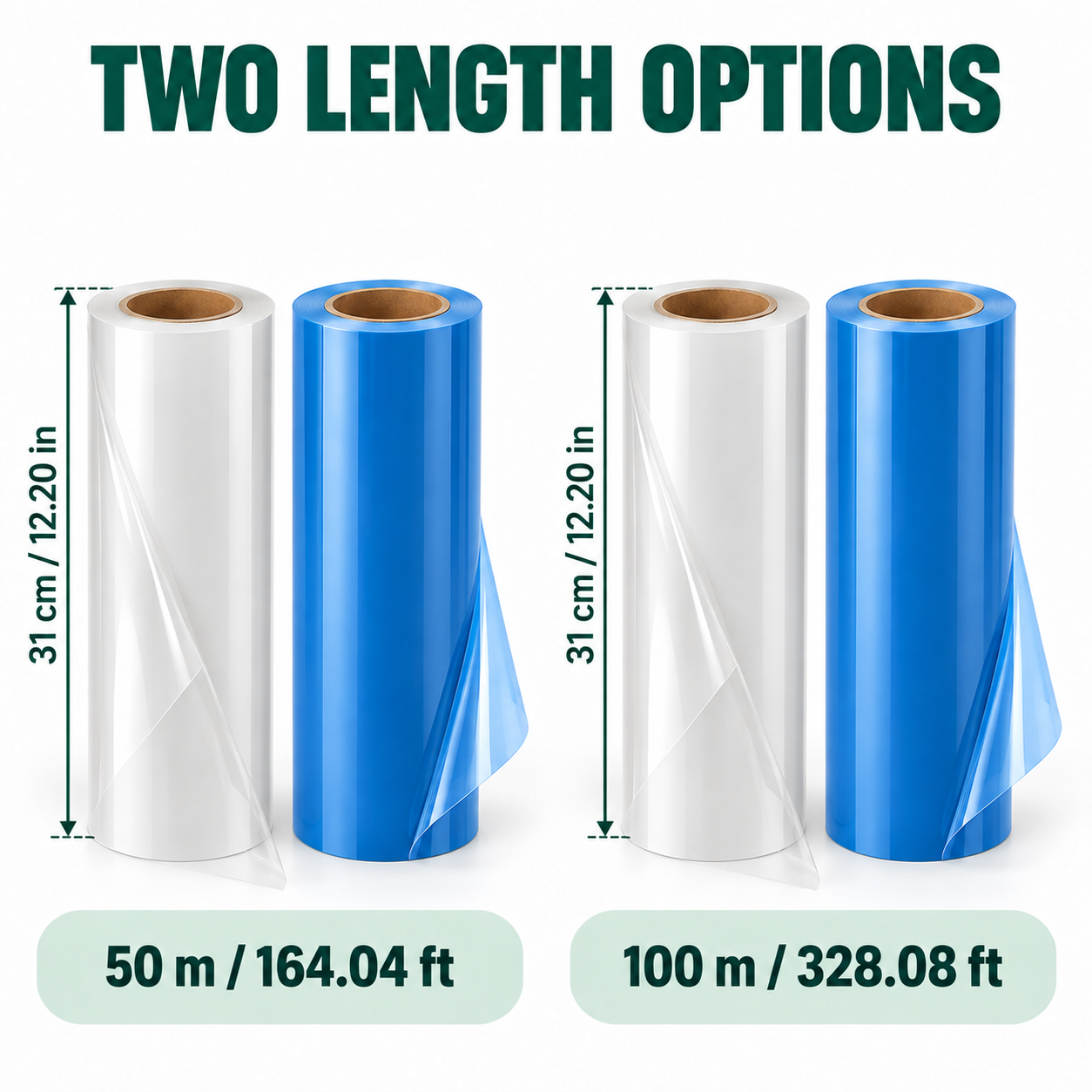 UV DTF PET A+B Film Roll Set – 31 cm Wide, 50 m / 100 m — photo 2