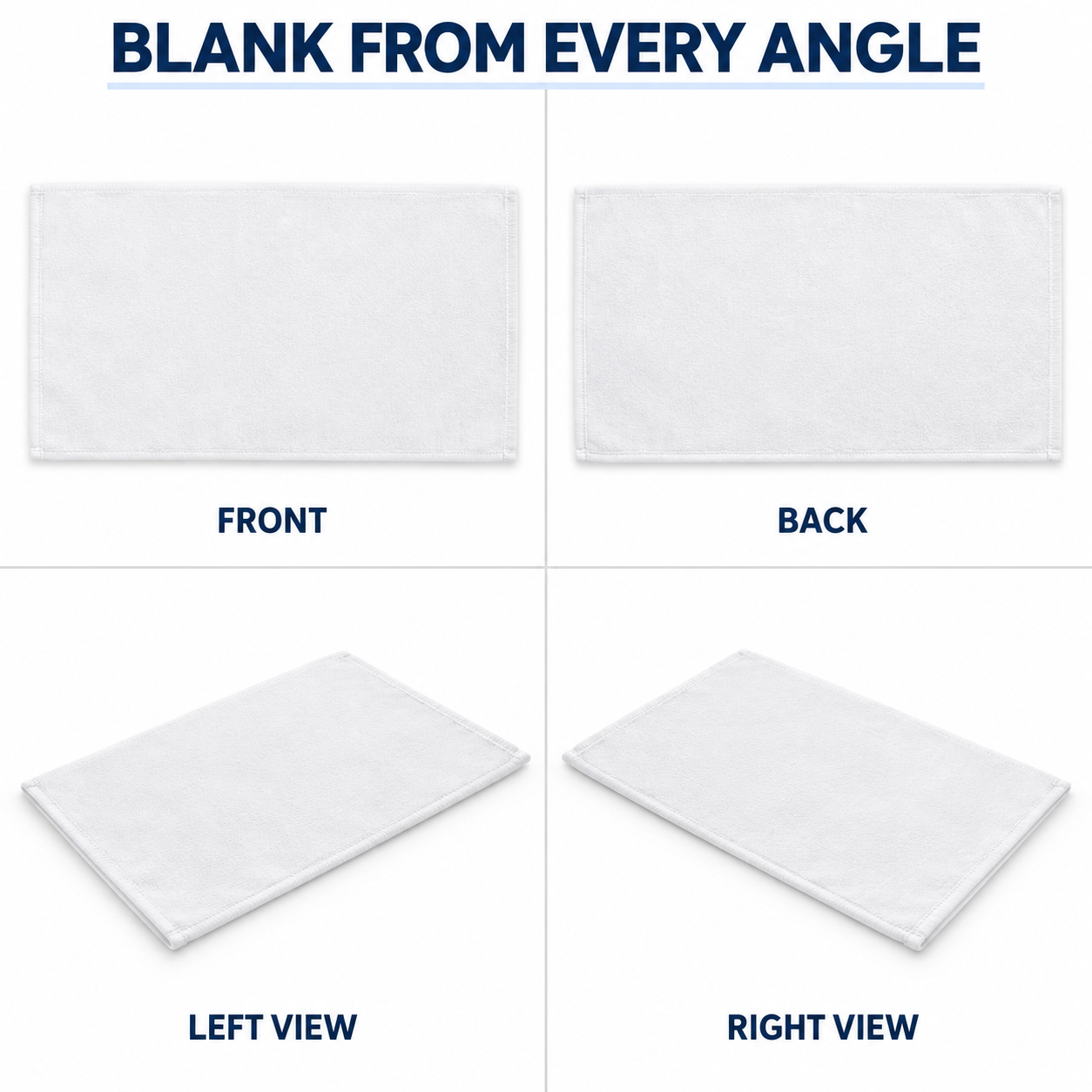 White Blank Sublimation Towel - 5 Sizes, 1 Piece — photo 5