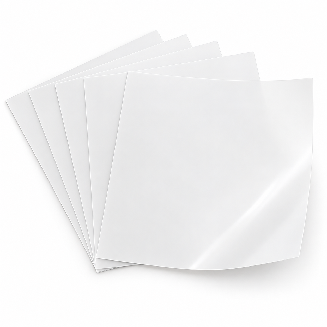 Blank PET Mylar Stencil Sheets – 12 × 12 in / 30.48 × 30.48 cm, 5 Pack