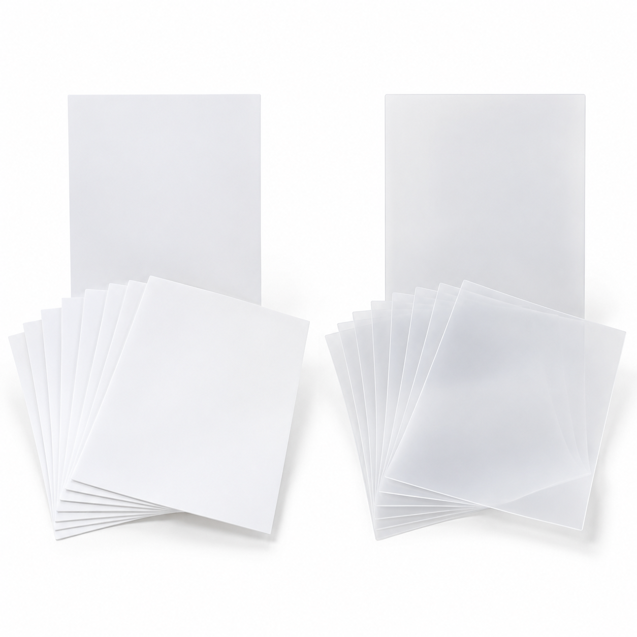 Inkjet Printable Shrink Plastic Sheets – A4, White / Semi-transparent, 6 or 10 Sheets