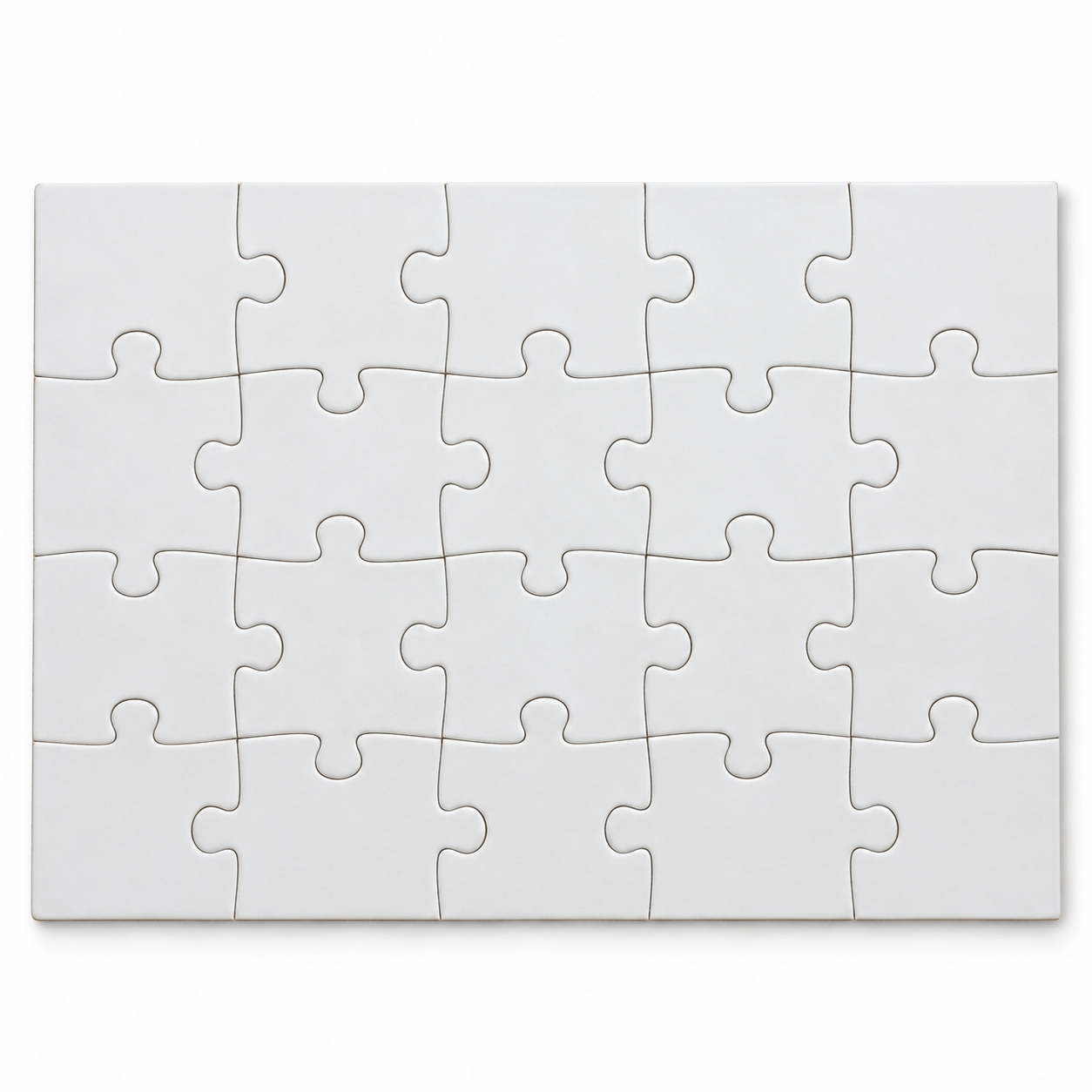 Blank Sublimation Jigsaw Puzzles – A5, 20 Pieces Each, 1 / 20 / 40 Pack