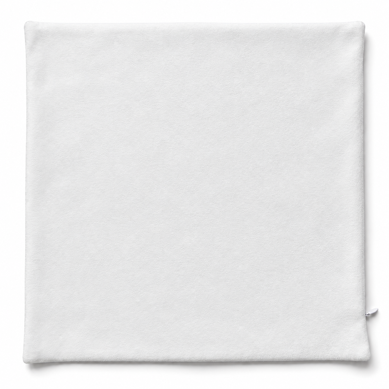 White Short-Plush Pillow Covers – 40 × 40 cm / 45 × 45 cm, Hidden Zipper