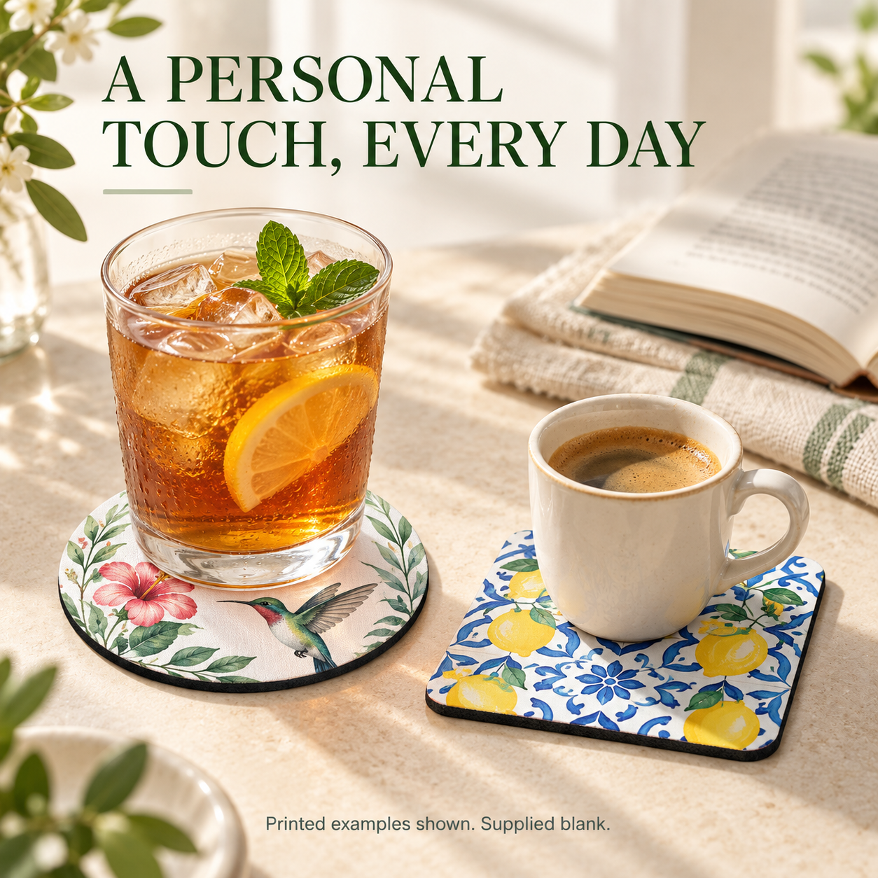 Blank Sublimation Neoprene Coasters – Round / Square, 10 cm (Approx. 4 in) — photo 5